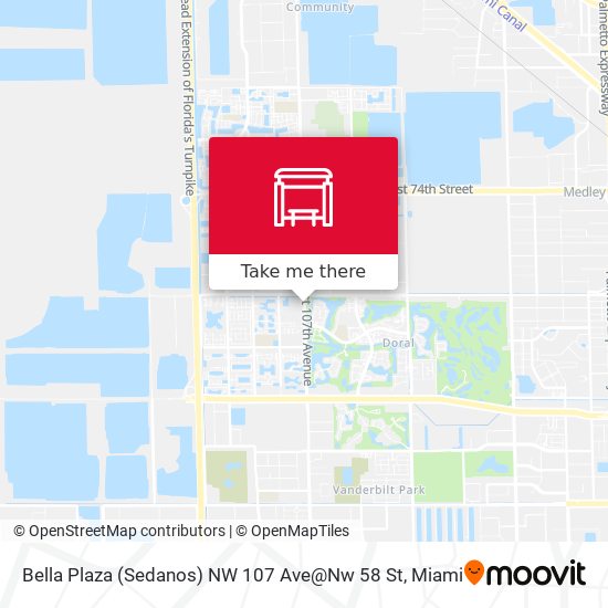 Mapa de Bella Plaza (Sedanos) NW 107 Ave@Nw 58 St