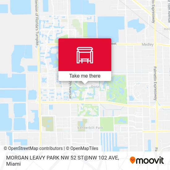 Mapa de MORGAN LEAVY PARK NW 52 ST@NW 102 AVE
