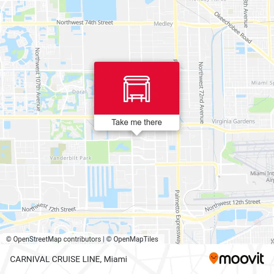 Mapa de CARNIVAL CRUISE LINE