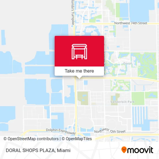 DORAL SHOPS PLAZA map