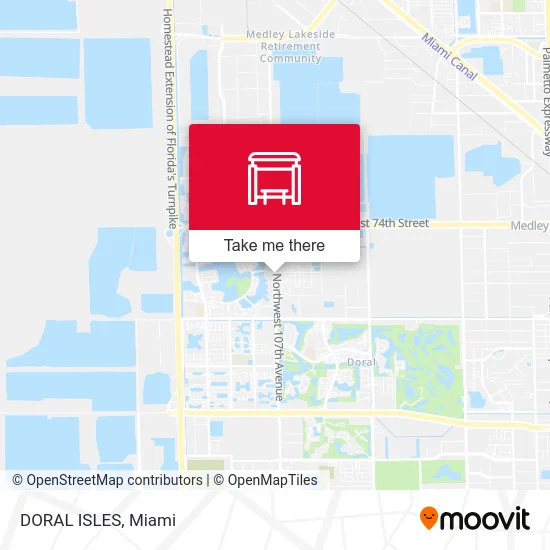 DORAL ISLES map
