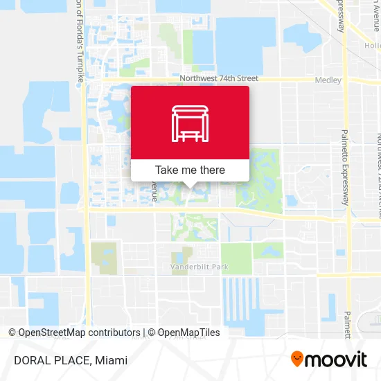 DORAL PLACE map
