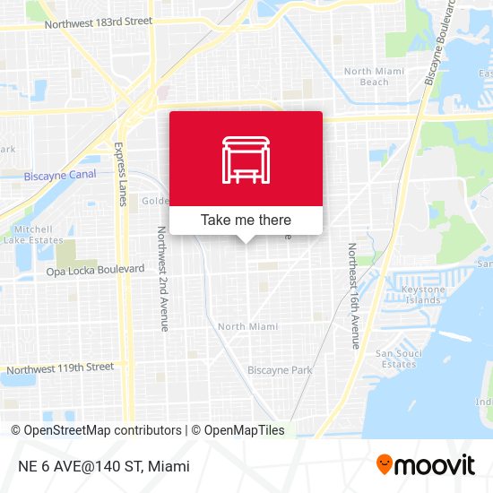 NE 6 Ave@140 St map