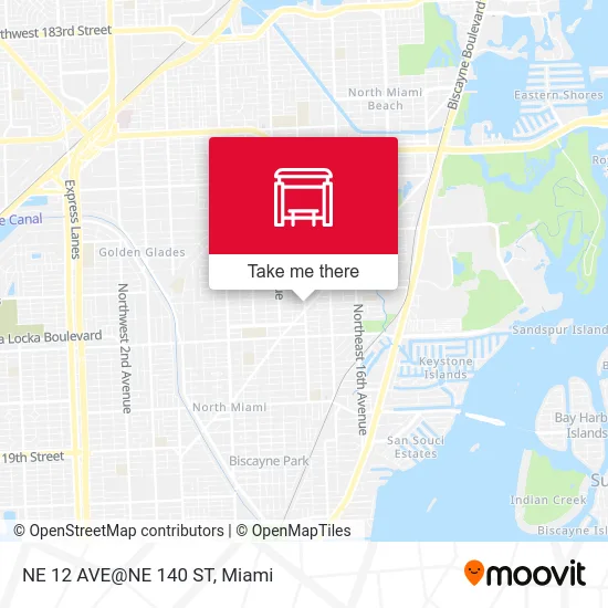 NE 12 AVE@NE 140 ST map