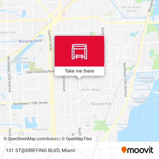 131 ST@GRIFFING BLVD map