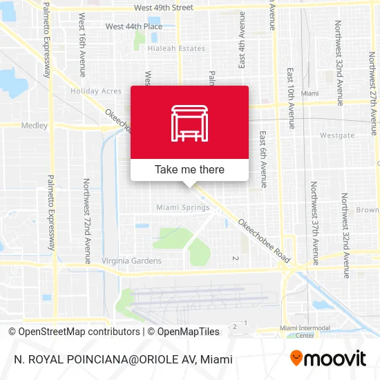 N. ROYAL POINCIANA@ORIOLE AV map