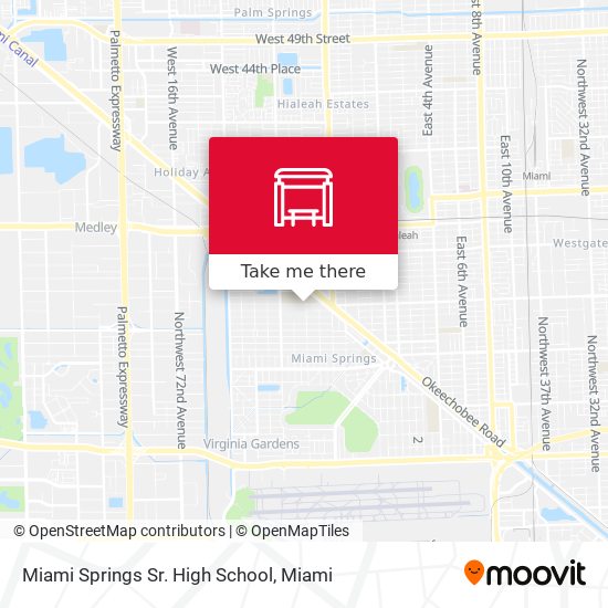 Miami Springs Sr. High School map