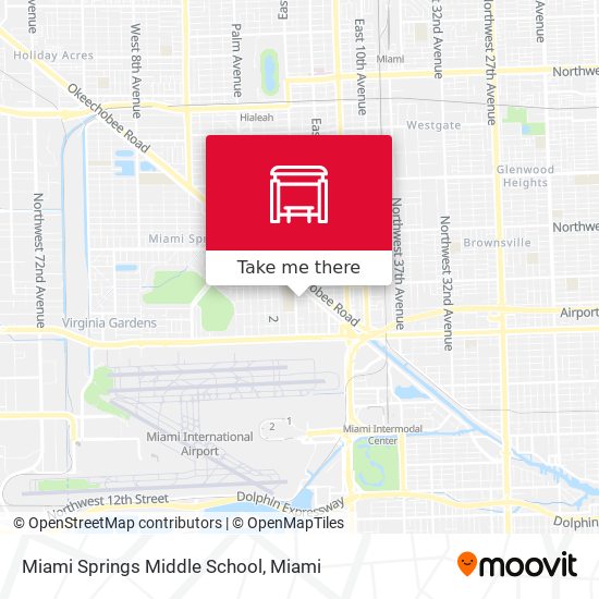 Miami Springs Middle School map