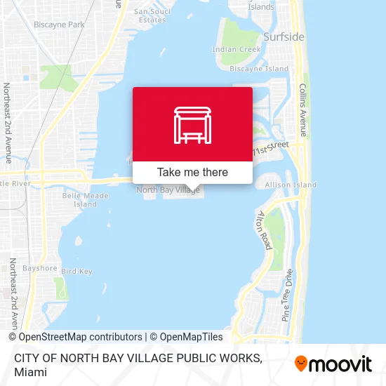 CITY OF NORTH BAY VILLAGE PUBLIC WORKS map