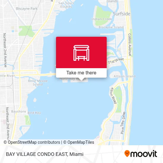 BAY VILLAGE CONDO EAST map