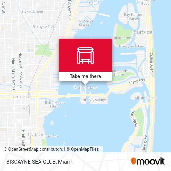 BISCAYNE SEA CLUB map