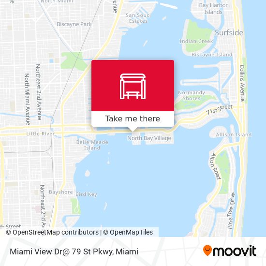 Miami View Dr@ 79 St Pkwy map