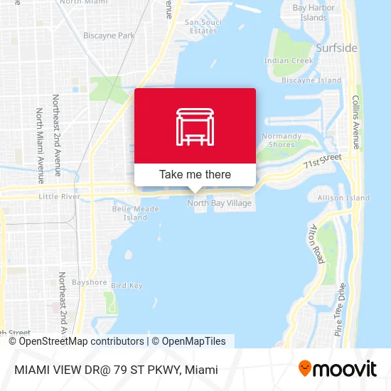 MIAMI VIEW DR@ 79 ST PKWY map