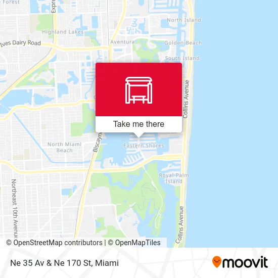 Ne 35 Av & Ne 170 St map