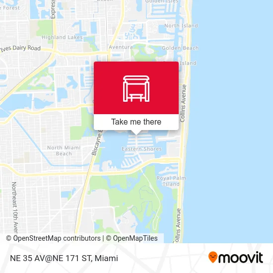 NE 35 AV@NE 171 ST map