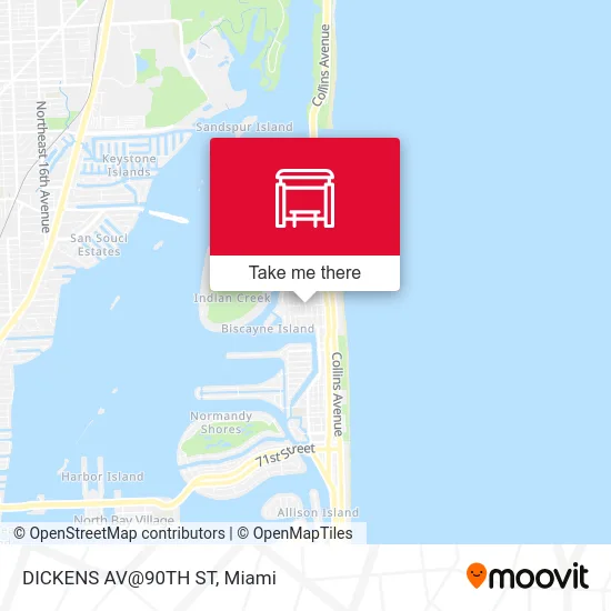 DICKENS AV@90TH ST map