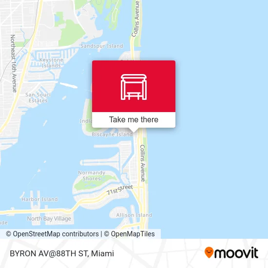 BYRON AV@88TH ST map