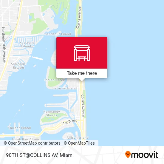 Mapa de 90TH ST@COLLINS AV