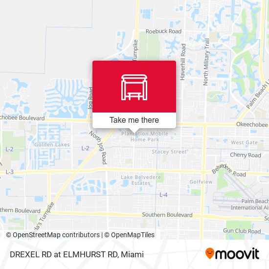 Mapa de DREXEL RD at  ELMHURST RD