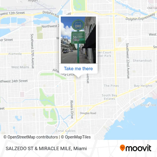 Mapa de SALZEDO ST & MIRACLE MILE