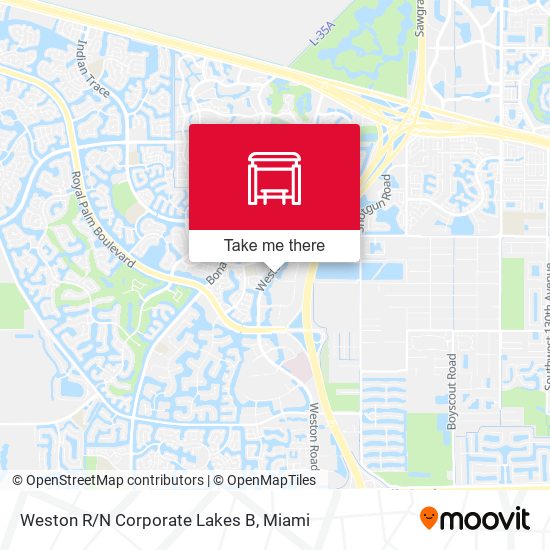 Weston R/N Corporate Lakes B map