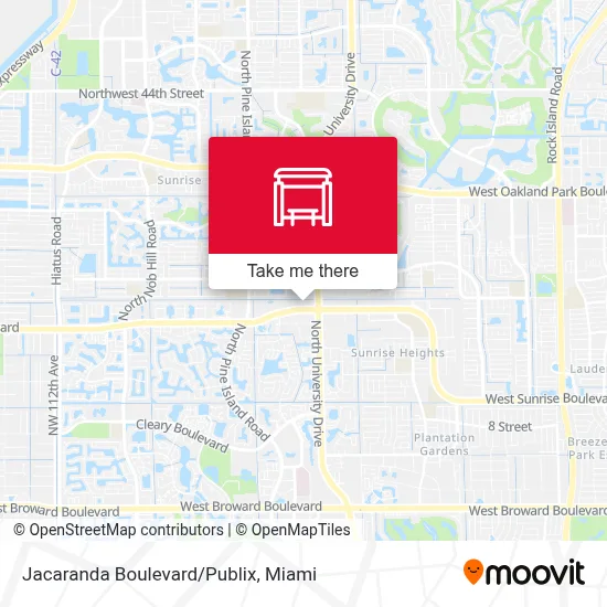Jacaranda Boulevard/Publix map