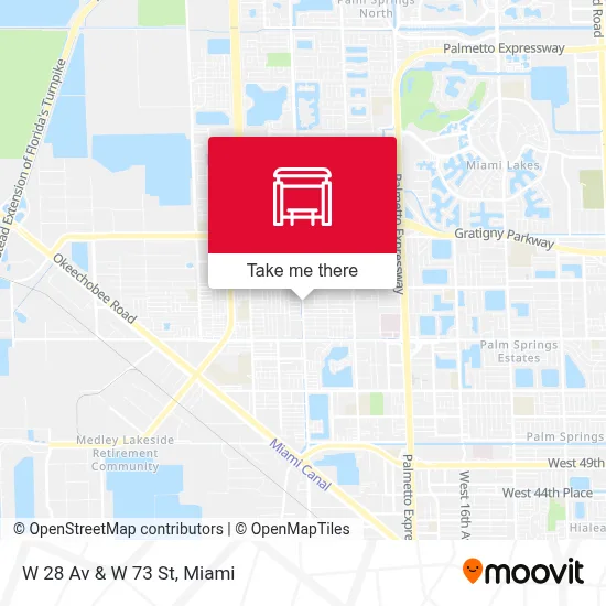 W 28 Av & W 73 St map