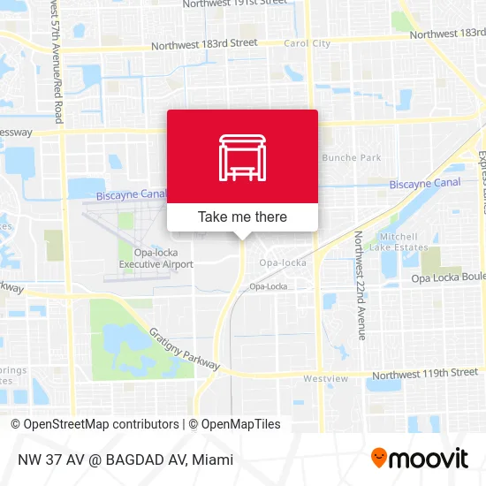 NW 37 AV @ BAGDAD AV map