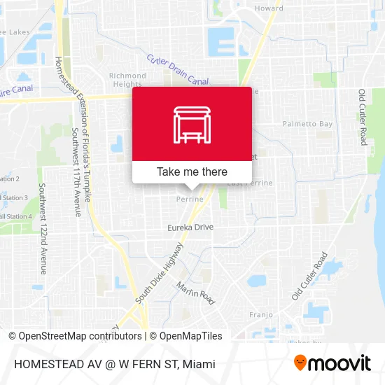 HOMESTEAD AV @ W FERN ST map