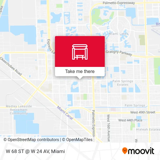 W 68 ST @ W 24 AV map