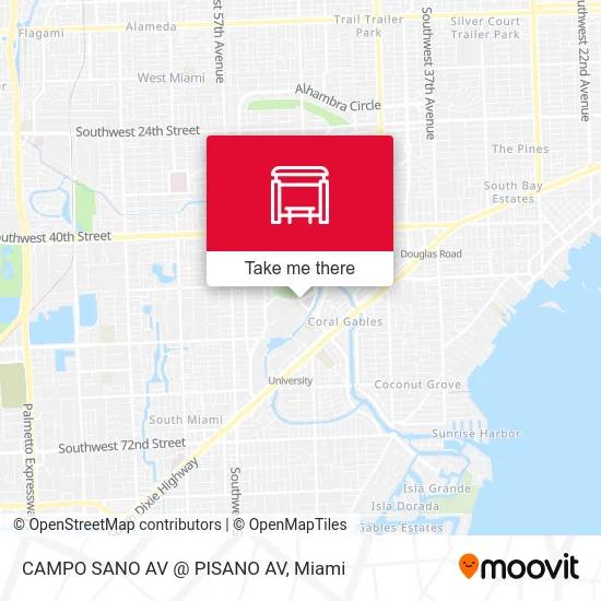 CAMPO SANO AV @ PISANO AV map