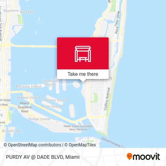 Mapa de PURDY AV @ DADE BLVD