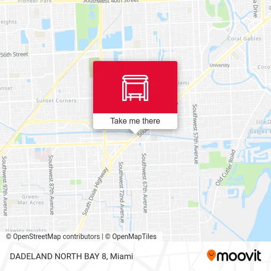 DADELAND NORTH BAY 8 map