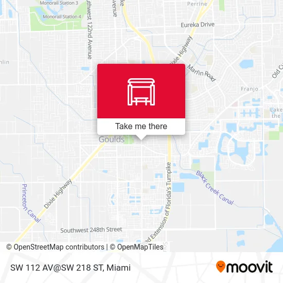 Mapa de SW 112 AV@SW 218 ST