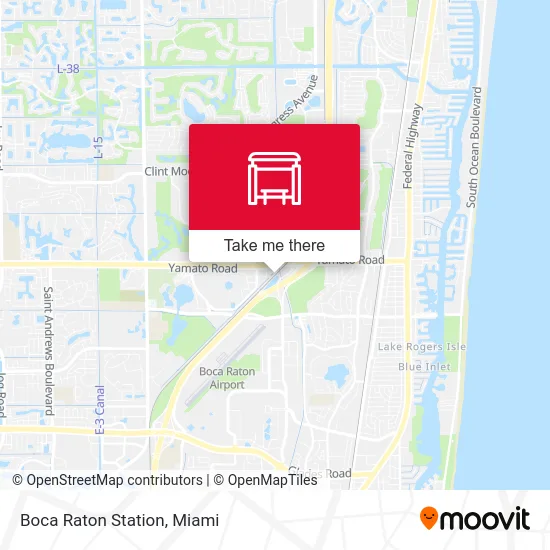 Boca Raton Station map