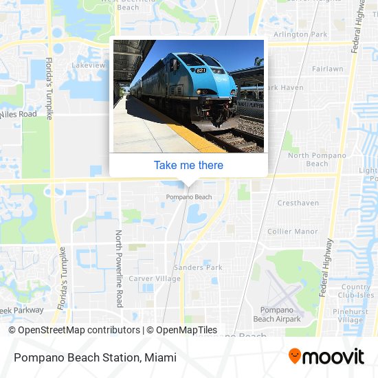 Pompano Beach Station map