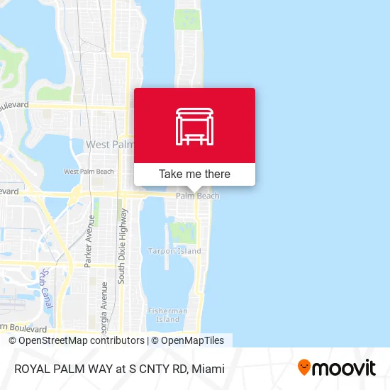 Mapa de ROYAL PALM WAY at S CNTY RD