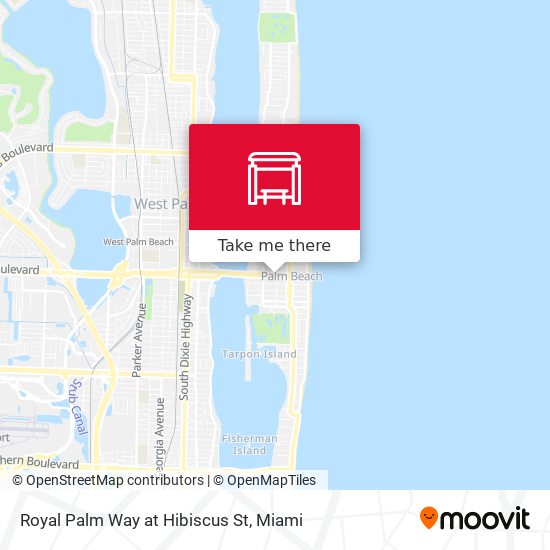 Royal Palm Way at Hibiscus St map