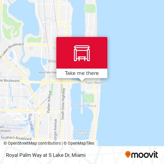 Royal Palm Way at S Lake Dr map