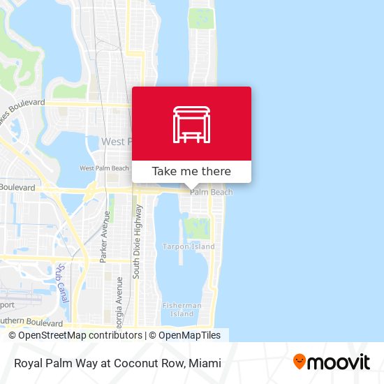 Royal Palm Way at Coconut Row map