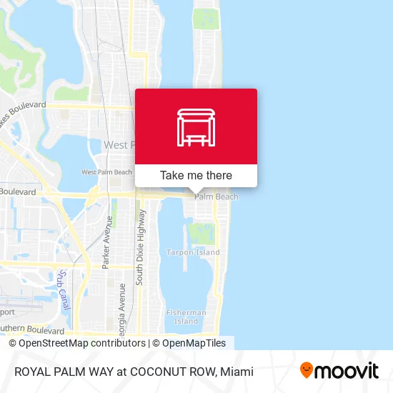 Mapa de ROYAL PALM WAY at COCONUT ROW