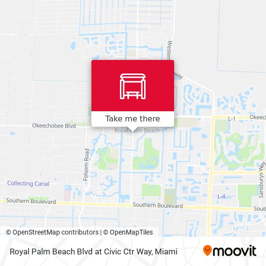 Royal Palm Beach Blvd at Civic Ctr Way map