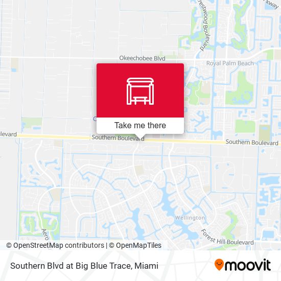 Southern Blvd at Big Blue Trace map