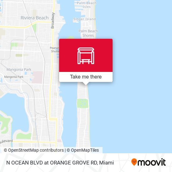 Mapa de N OCEAN BLVD at ORANGE GROVE RD