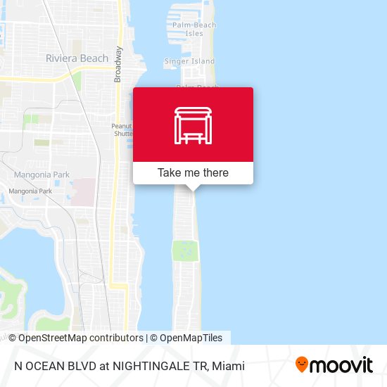 N OCEAN BLVD at NIGHTINGALE TR map