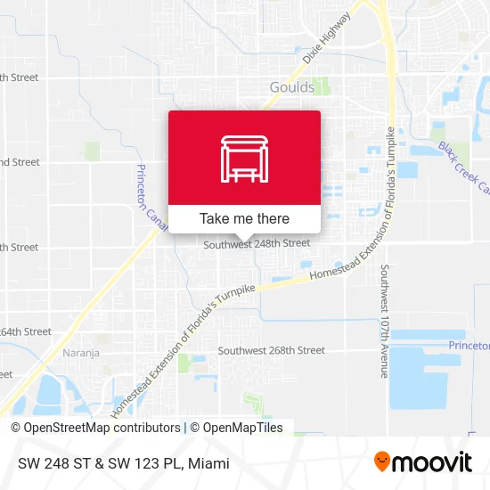SW 248 ST & SW 123 PL map