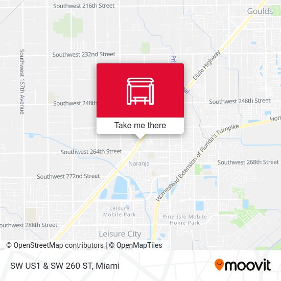 Mapa de SW Us1 & SW 260 St