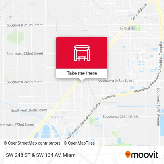 SW 248 ST & SW 134 AV map
