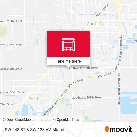 SW 248 ST & SW 128 AV map