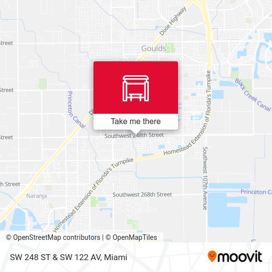 SW 248 ST & SW 122 AV map